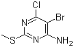 structure of CAS# 63931-22-6, 4-氨基-5-溴-6-氯-2-甲硫基嘧啶