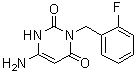 CAS # 639780-60-2, 6-Amino-3-(2-fluorobenzyl)-1H-pyrimidine-2,4-dione