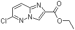 6-氯咪唑并[1,2-b]哒嗪-2-甲酸乙酯分子结构 (CAS 64067-99-8)