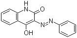 CAS 登录号：6407-80-3, 溶剂黄 18, 4-羟基-3-(苯基偶氮)-2(1H)-喹啉酮