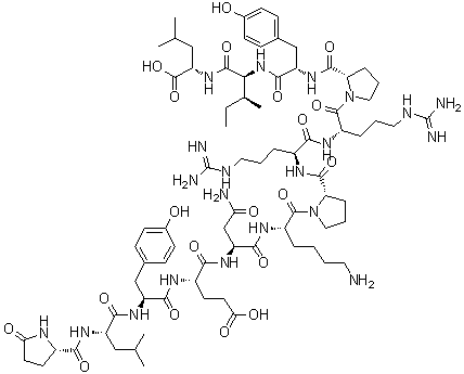 CAS 登录号：64088-62-6, 11-D-酪氨酸-神经降压素 (牛)