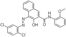 CAS # 6410-38-4, Pigment Red 9, C.I. 12460, 4-[(2,5-Dichlorophenyl)azo]-3-hydroxy-N-(2-methoxyphenyl)-2-naphthalenecarboxamide
