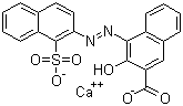 CAS 登录号：6417-83-0, 颜料红 63:1, 3-羟基-4-[(1-磺酰-2-萘基)偶氮]-2-萘甲酸钙