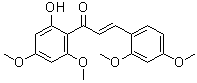 CAS # 64200-22-2, 2,4-Dimethoxyflavokawain B, (2E)-3-(2,4-Dimethoxyphenyl)-1-(2-hydroxy-4,6-dimethoxyphenyl)-2-propen-1-one, Cerasidin