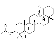 structure of CAS# 6426-43-3, 蒲公英甾醇醋酸酯
