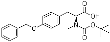 structure of CAS# 64263-81-6, Boc-N-甲基-O-苄基-L-酪氨酸