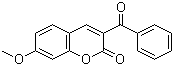 structure of CAS# 64267-12-5, 3-苯甲酰基-7-甲氧基香豆素