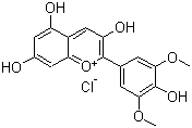 structure of CAS# 643-84-5, 氯化锦葵色素