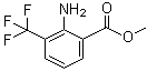 3-(三氟甲基)邻氨基苯甲酸甲酯分子结构 (CAS 64321-95-5)