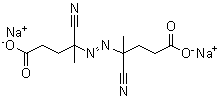 CAS 登录号：64338-85-8, 4,4'-二氰基-4,4'-偶氮二戊酸二钠盐