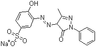 CAS # 6441-98-1, Mordant Orange 37, C.I. 18730, Sodium 3-[(4,5-dihydro-3-methyl-5-oxo-1-phenyl-1H-pyrazol-4-yl)azo]-4-hydroxybenzenesulfonate