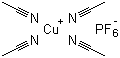 structure of CAS# 64443-05-6, Tetrakis(acetonitrile)copper(I) hexafluorophosphate
