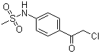 structure of CAS# 64488-52-4, N-[4-(2-Chloroacetyl)phenyl]methanesulfonamide