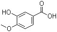 CAS 登录号：645-08-9, 3-羟基-4-甲氧基苯甲酸, 异香兰酸