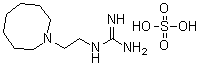 CAS 登录号：645-43-2, 胍乙啶单硫酸盐
