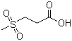 structure of CAS# 645-83-0, 3-(甲磺酰基)丙酸