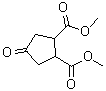 structure of CAS# 6453-07-2, 4-氧代-1,2-环戊烷二甲酸二甲酯