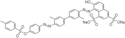 structure of CAS# 6459-94-5, Acid Red 114