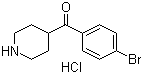 structure of CAS# 64671-00-7, 4-(4-溴苯甲酰)哌啶盐酸盐