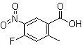 structure of CAS# 64695-92-7, 4-氟-2-甲基-5-硝基苯甲酸