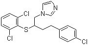 CAS 登录号：64872-76-0, 布康唑, 1-[4-(4-氯苯基)-2-(2,6-二氯苯基)硫丁基]咪唑