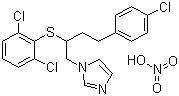 structure of CAS# 64872-77-1, 硝酸布康唑