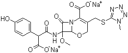 structure of CAS# 64953-12-4, 拉氧头孢钠