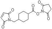 structure of CAS# 64987-85-5, 4-(N-马来酰亚胺基甲基)环己烷-1-羧酸琥珀酰亚胺酯