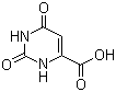 CAS # 65-86-1, Orotic acid, 1,2,3,6-Tetrahydro-2,6-dioxo-4-pyrimidinecarboxylic acid, 2,6-Dihydroxypyrimidine-4-carboxylic acid, 6-Carboxy-2,4-dihydroxypyrimidine, 6-Carboxyuracil, Uracil-6-carboxylic acid