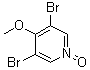 structure of CAS# 650140-84-4, 3,5-二溴-4-甲氧基吡啶 1-氧化物