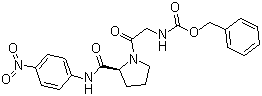 CAS 登录号：65022-15-3, N-(苄氧羰基)甘氨酰-N-(4-硝基苯基)-L-脯氨酰胺