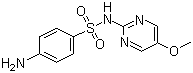 CAS 登录号：651-06-9, 磺胺对甲氧嘧啶, 2-(对氨基苯磺酰氨基)-5-甲氧基嘧啶