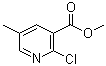 structure of CAS# 65169-43-9, 2-氯-5-甲基-3-吡啶羧酸甲酯