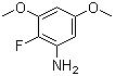 structure of CAS# 651734-61-1, 2-Fluoro-3,5-dimethoxybenzenamine