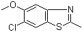 CAS # 65183-04-2, 6-Chloro-5-methoxy-2-methyl-benzothiazole
