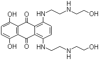 CAS 登录号：65271-80-9, 米托蒽醌, 1,4-二羟基-5,8-双[[2-[(2-羟乙基)氨基]乙基]氨基]-9,10-蒽醌