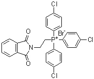 CAS 登录号：65273-53-2, 三(4-氯苯基)[2-(1,3-二氢-1,3-二氧代-2H-异吲哚-2-基)乙基]溴化鏻