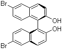structure of CAS# 65283-60-5, (S)-6,6'二溴-1,1'-联-2-萘酚