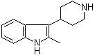 CAS 登录号：65347-61-7, 4-(2-甲基-3-吲哚基)哌啶