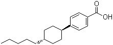 CAS 登录号：65355-30-8, 反式-4-戊基环己基苯甲酸