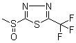 structure of CAS# 65439-30-7, 2-(甲亚磺酰基)-5-(三氟甲基)-1,3,4-噻二唑
