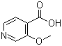 structure of CAS# 654663-32-8, 3-甲氧基-4-吡啶羧酸