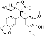CAS 登录号：6559-91-7, 4'-去甲基表鬼臼毒素