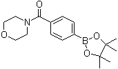 structure of CAS# 656239-38-2, 4-(吗啉-4-基羰基)苯硼酸频哪醇酯