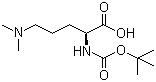 CAS 登录号：65671-54-7, (S)-2-[(叔丁氧羰基)氨基]-5-(二甲基氨基)戊酸