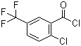 structure of CAS# 657-05-6, 2-Chloro-5-trifluoromethylbenzoyl chloride