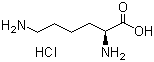 CAS # 657-27-2, L-Lysine hydrochloride, L-Lysine monohydrochloride, L(+)-LYS hydrochloride, L(+)-2,6-Diaminocaproic acid hydrochloride, L(+)-2,6-Diaminohexanoic acid hydrochloride