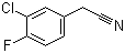 CAS # 658-98-0, 3-Chloro-4-fluorophenylacetonitrile, 3-Chloro-4-fluorobenzyl cyanide