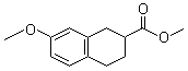 structure of CAS# 65844-56-6, 1,2,3,4-四氢-7-甲氧基-2-萘甲酸甲酯