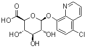 structure of CAS# 65851-39-0, 5-Chloro-8-quinolinyl beta-D-glucopyranosiduronic acid